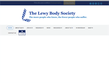 Tablet Screenshot of lewybody.org